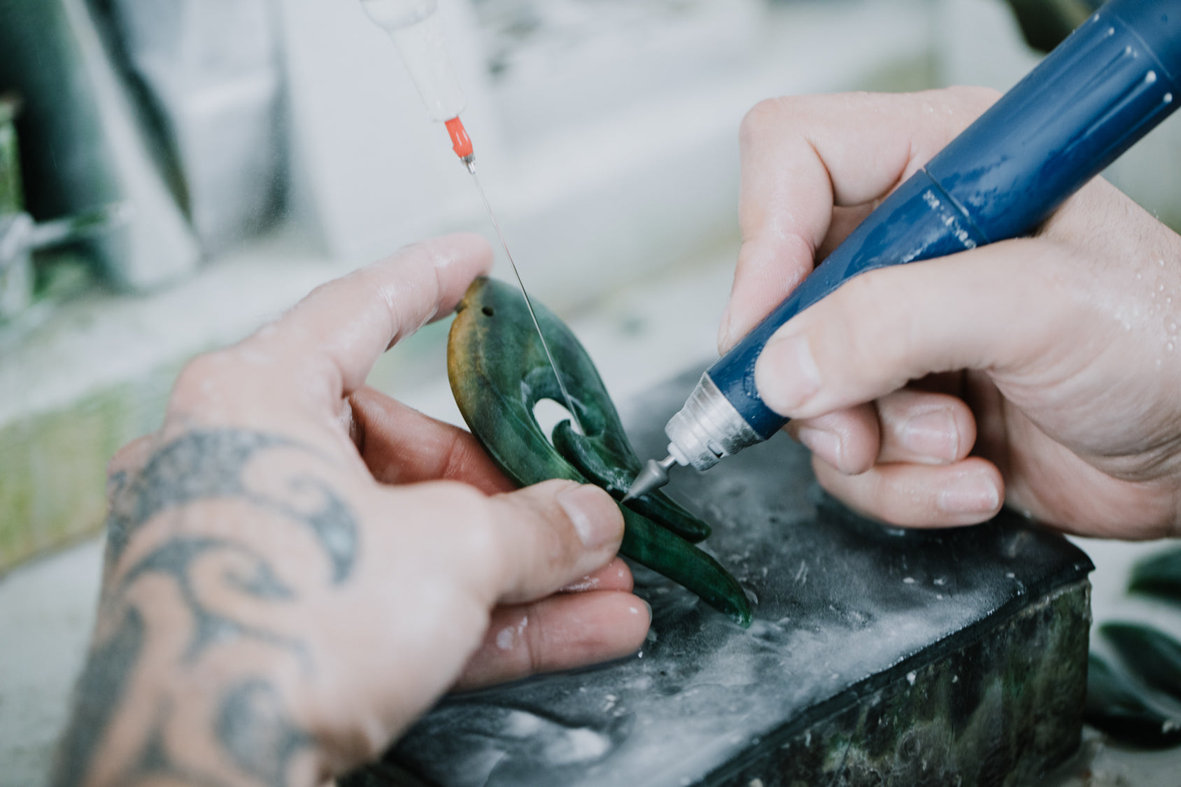 Watch how we carve Hei Matau