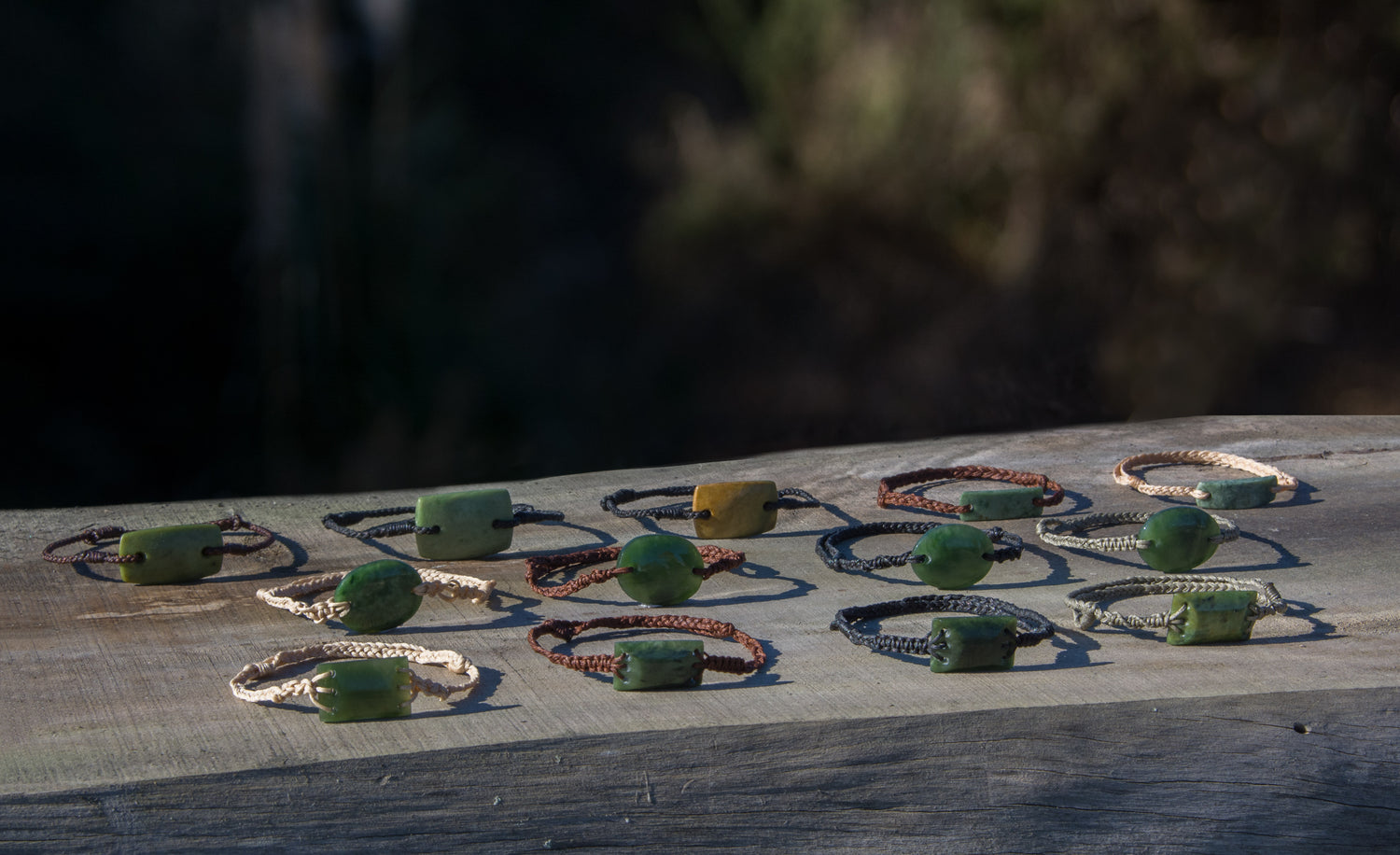 The unique beauty of our jade corded bracelets
