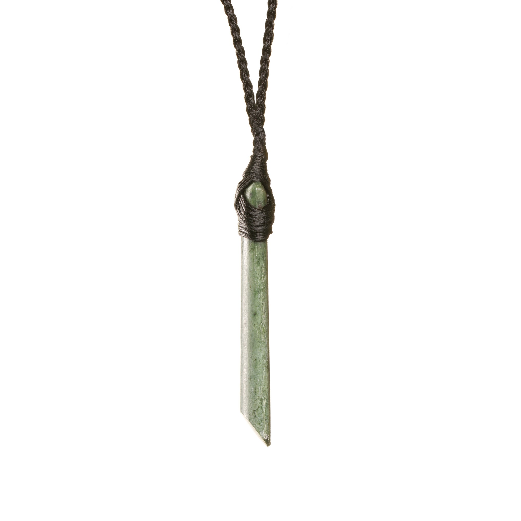 New Zealand Jade Slender Toki Necklace