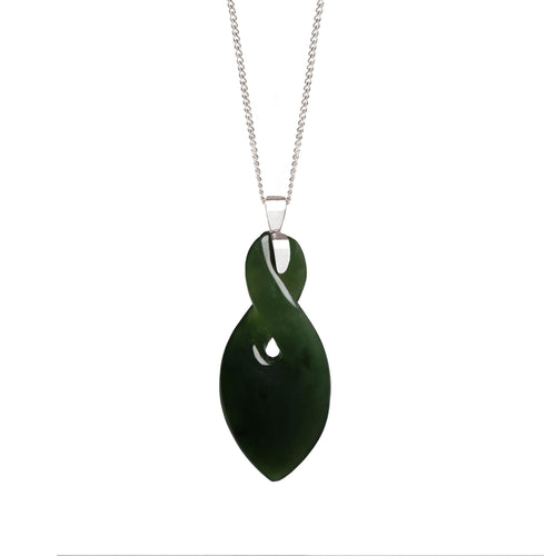 42mm x 19mm / New Zealand Pounamu // MJHTW2P-LUT5P-SS-3