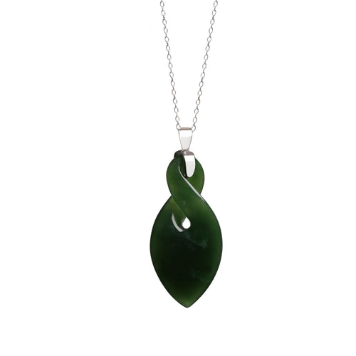40mm x 19mm / New Zealand Pounamu // MJHTW2P-LUT5P-SS-5