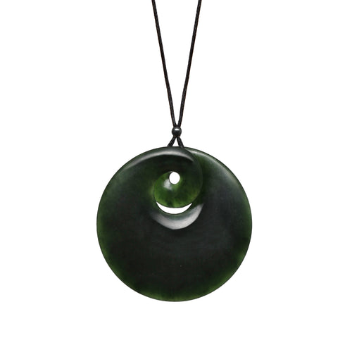 45mm x 45mm / New Zealand Pounamu // NBDISCMOB998P-3