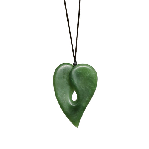46mm x 31mm / New Zealand Pounamu // NBHEART598P-2