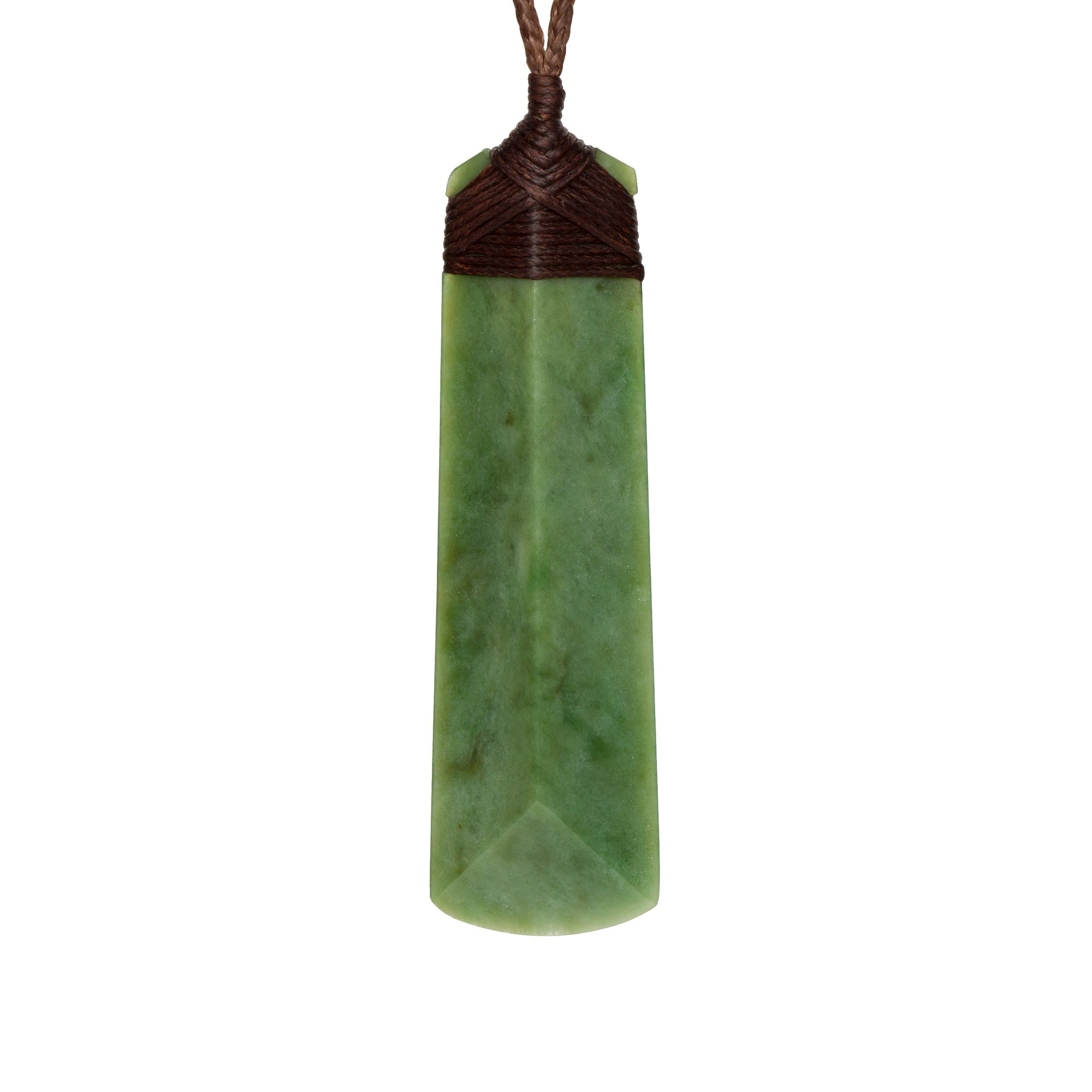 New Zealand Jade Faceted Toki Necklace