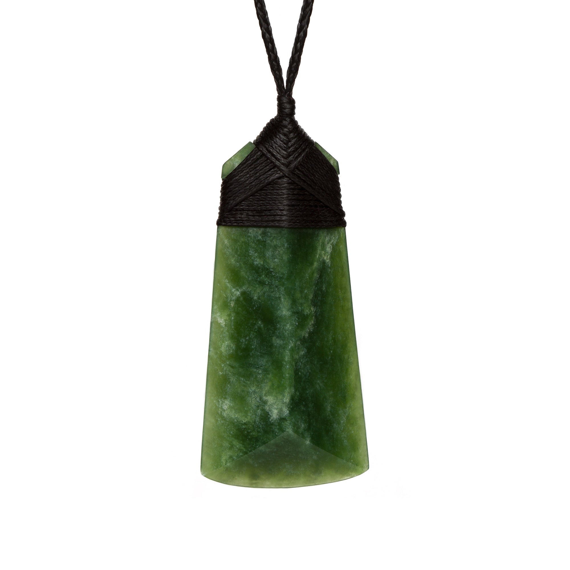 New Zealand Greenstone Faceted Toki